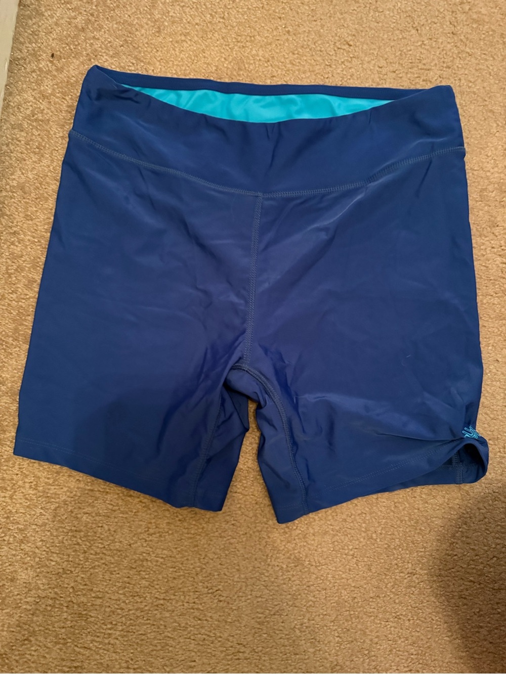 Womens blue uv skinz swim shorts